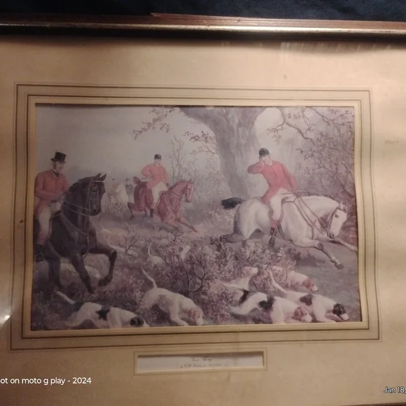 Hunting Pictures Set Of 3 Matching Pieces - Picture 7 of 9